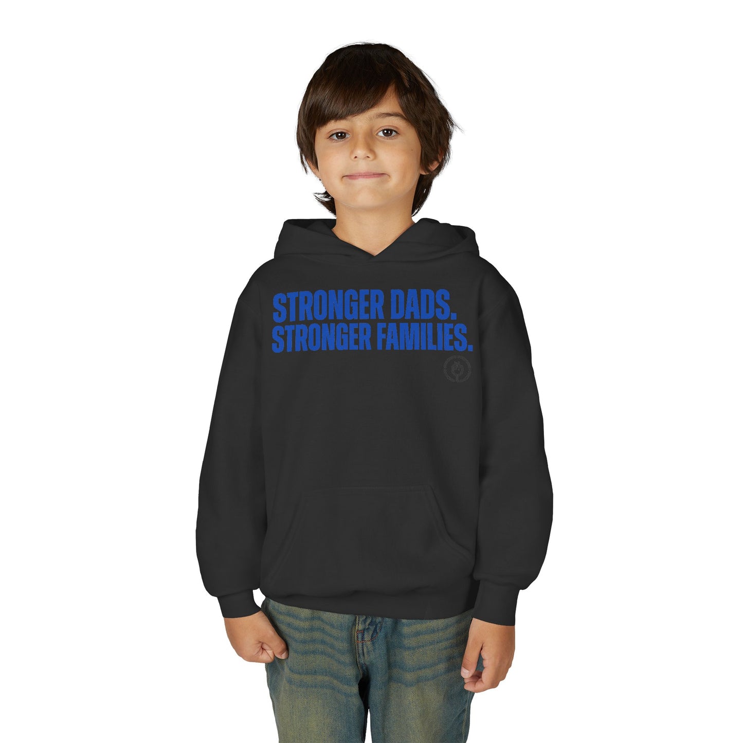 Youth Hoodie Stronger Dads. Stronger Families.