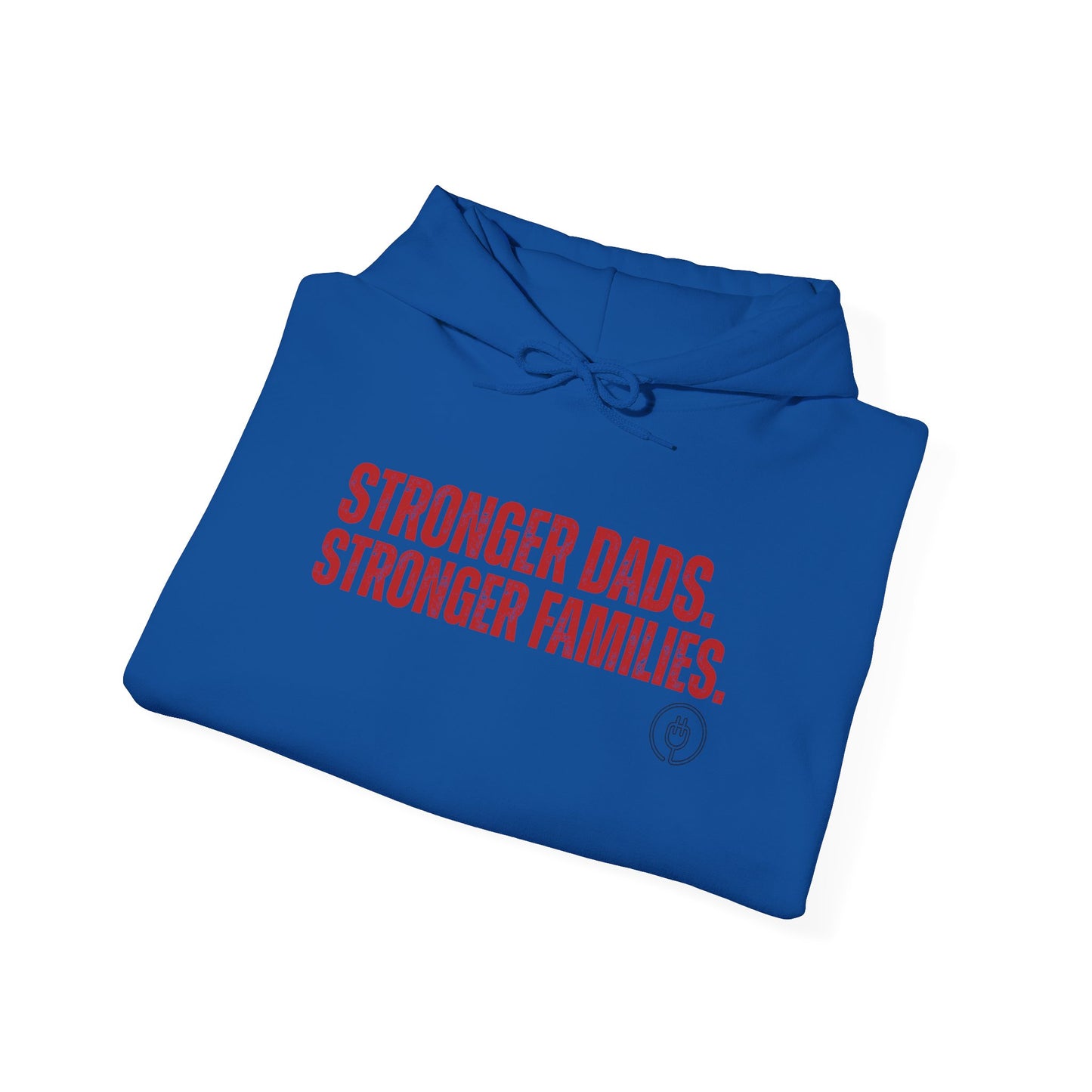 Hoodie — "Stronger Dads. Stronger Families." Crewneck Hoodie | Fatherhood Advocacy Gift