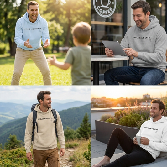 Single Dad's United Hoodie - Proud Single Father Hoodie, Father’s Day Gift