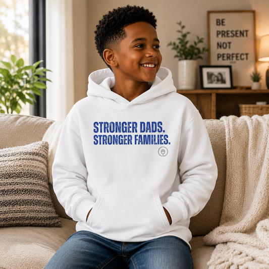 Youth Hoodie Stronger Dads. Stronger Families.