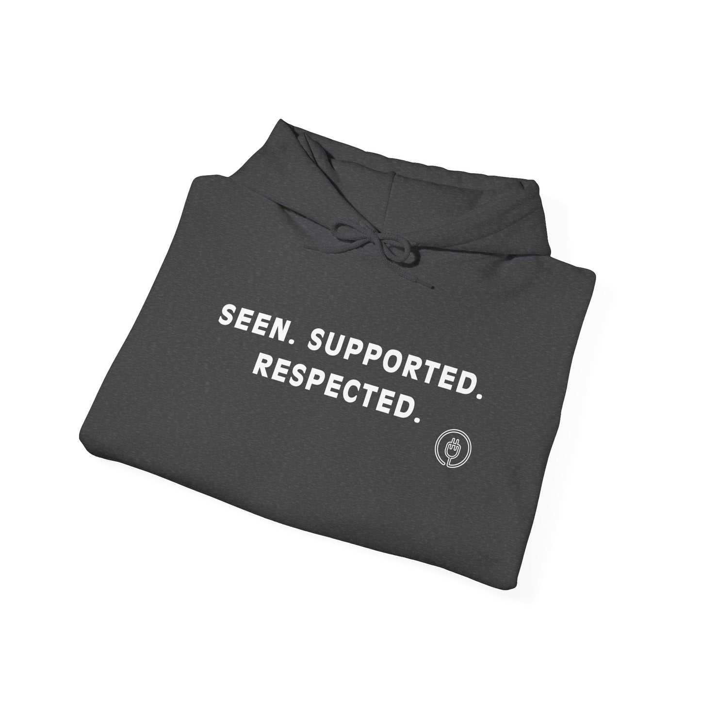 Seen. Supported. Respected. Adult Hoodie