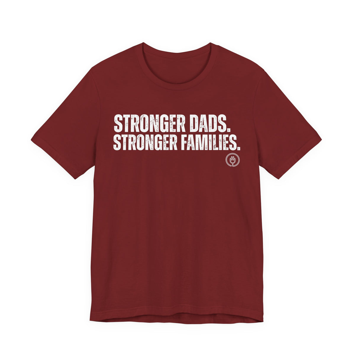 Stronger Dads. Stronger Families. Adult T-shirt