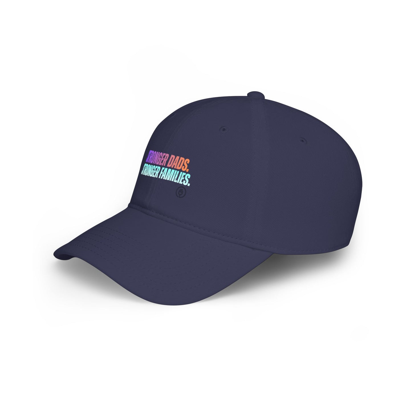 Low Profile Baseball Cap — "Stronger Dads, Stronger Families" Embroidered Pride Dad Hat
