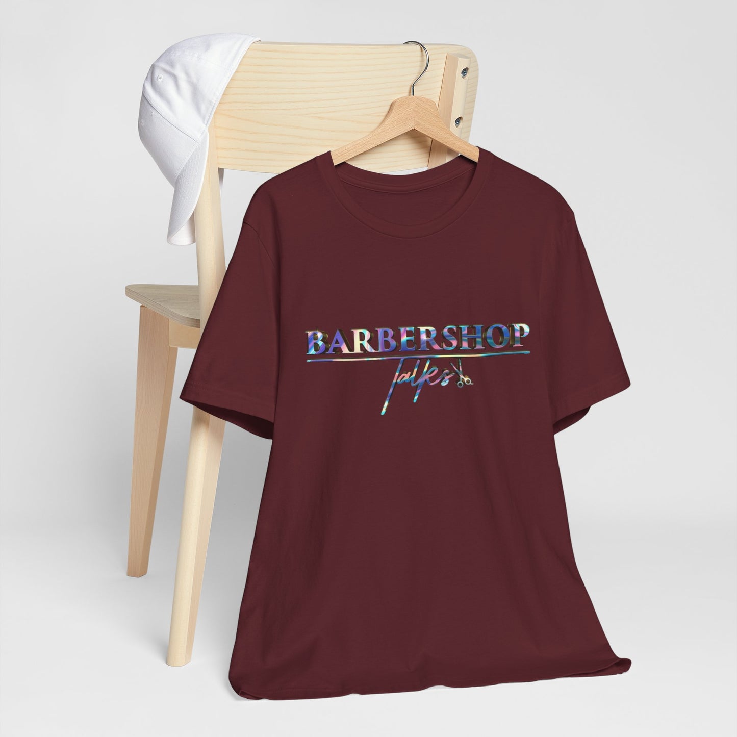 Barbershop Vibes Tee — 'Barbershop Life' Retro Script T-Shirt