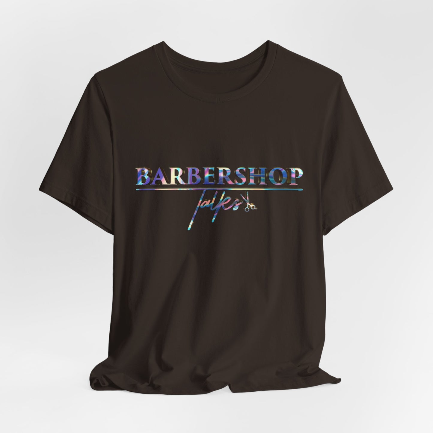 Barbershop Vibes Tee — 'Barbershop Life' Retro Script T-Shirt