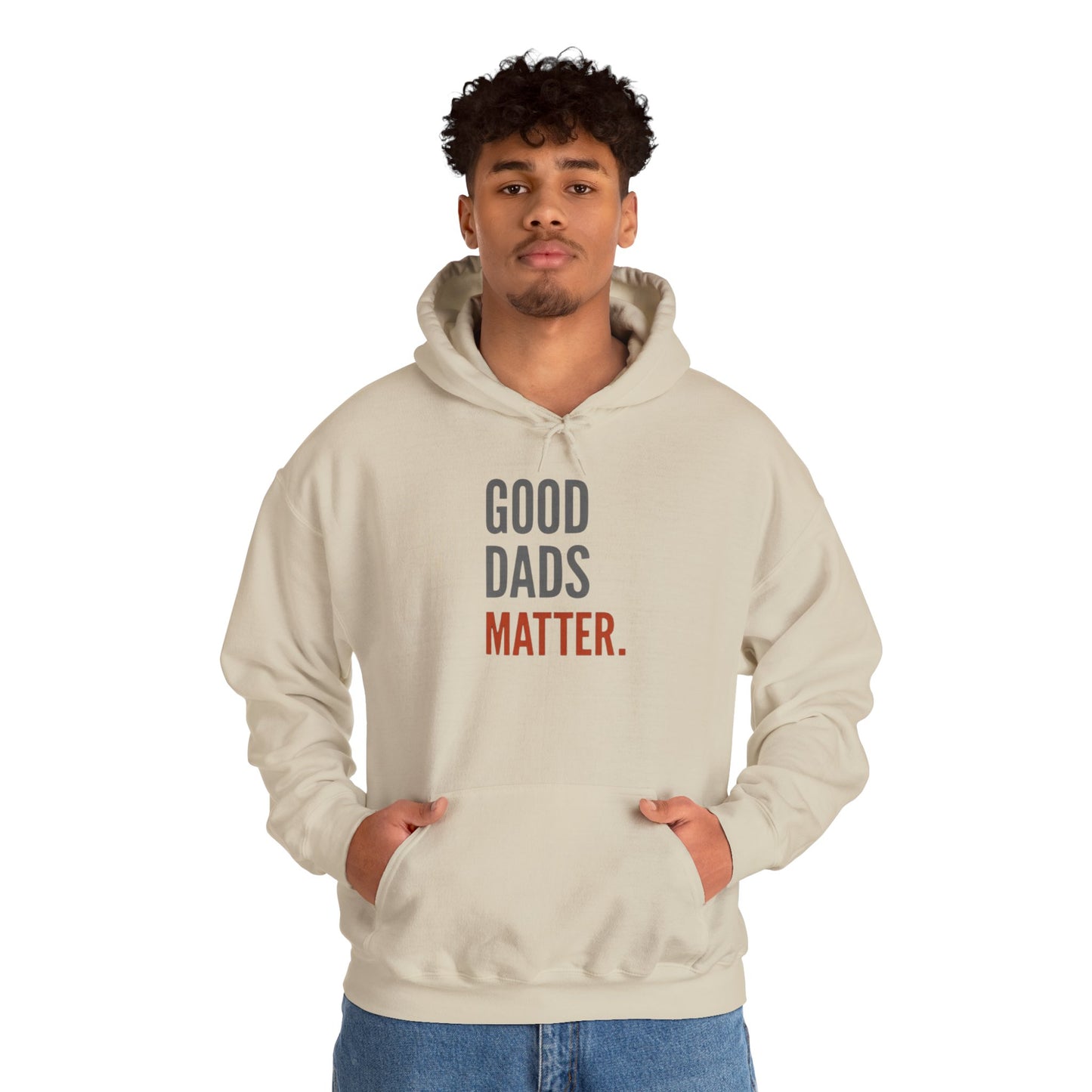 Good Dads Matter Black & Red Adult Hoodie