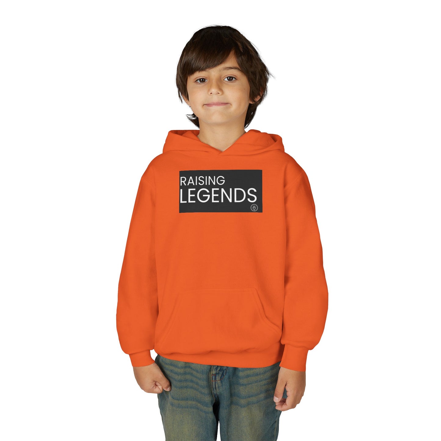 Youth Hoodie — "Raising Legends" Graphic Pullover for Kids