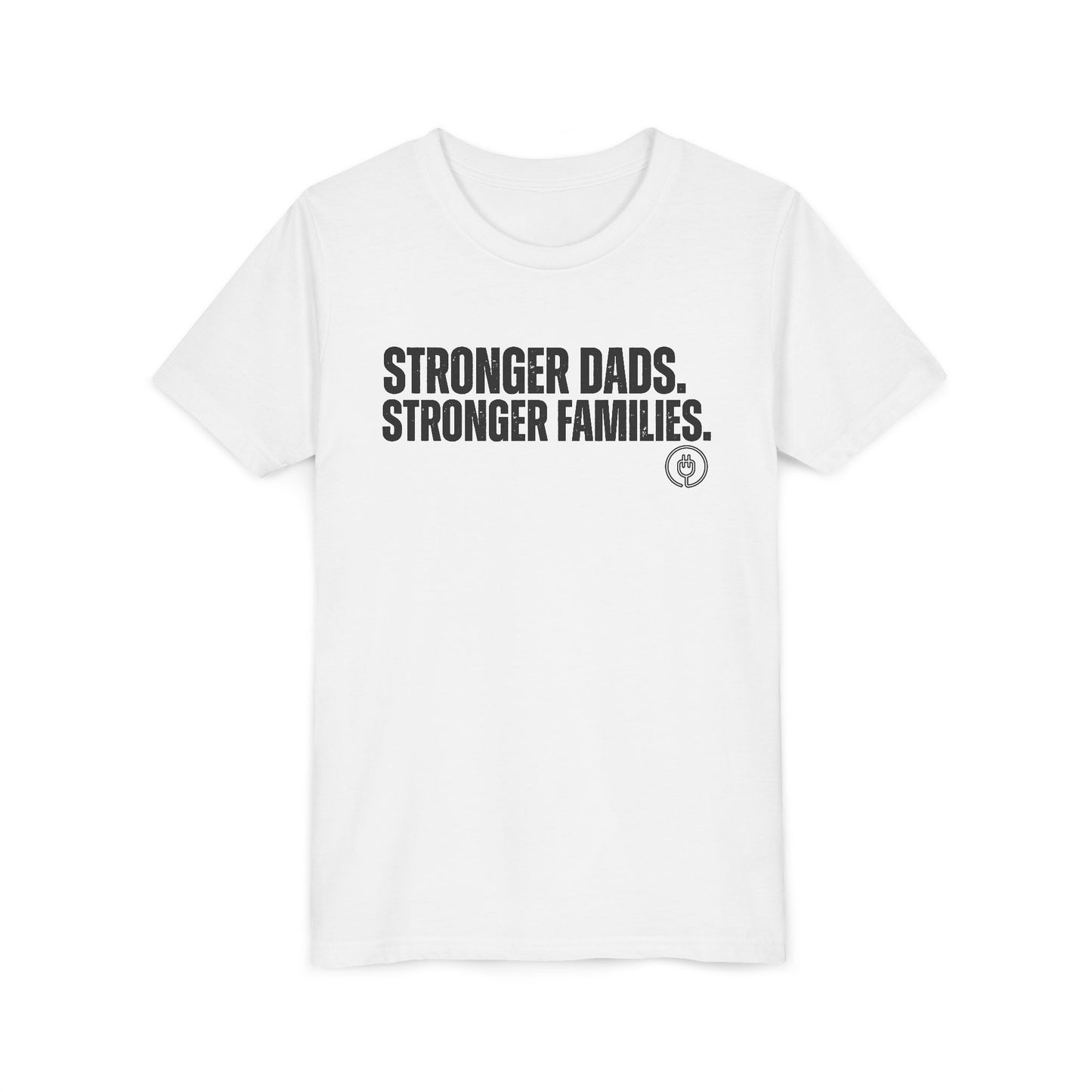 Youth Tee "Stronger Dads. Stronger Families." – Father's Day Kids Shirt