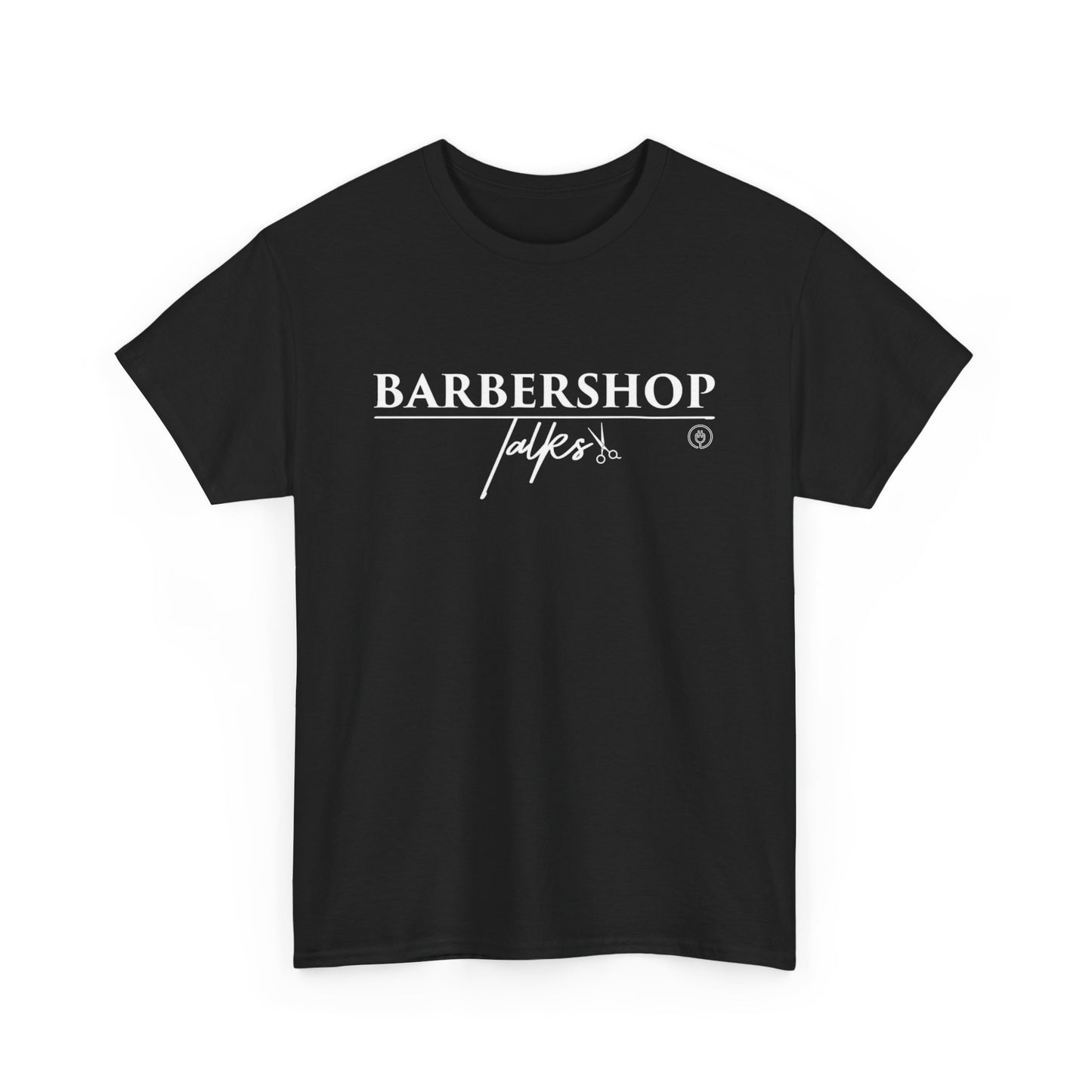 Barbershop T-Shirt — Classic 'Barbershop Talk' Logo Tee