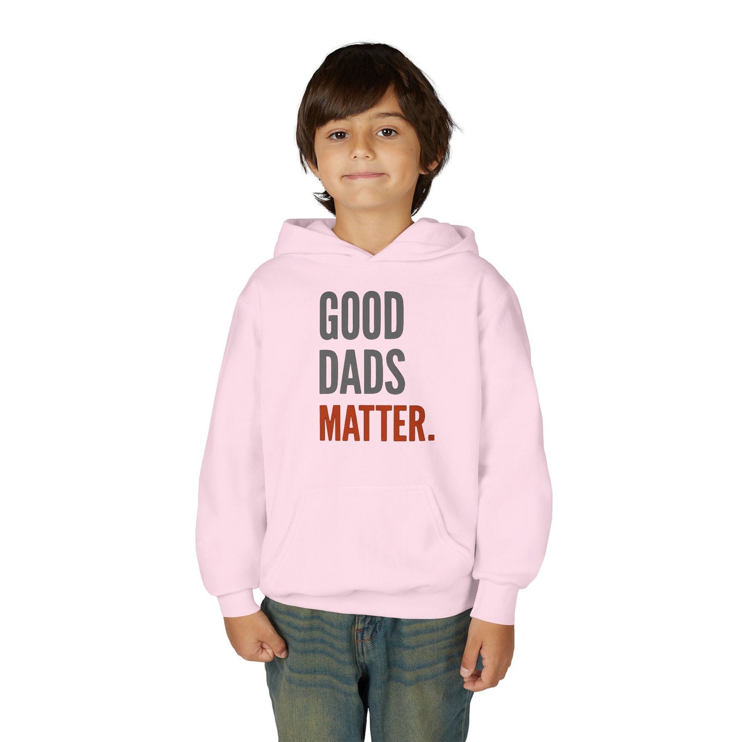 Good Dads Matter Black & Red Youth Hoodie