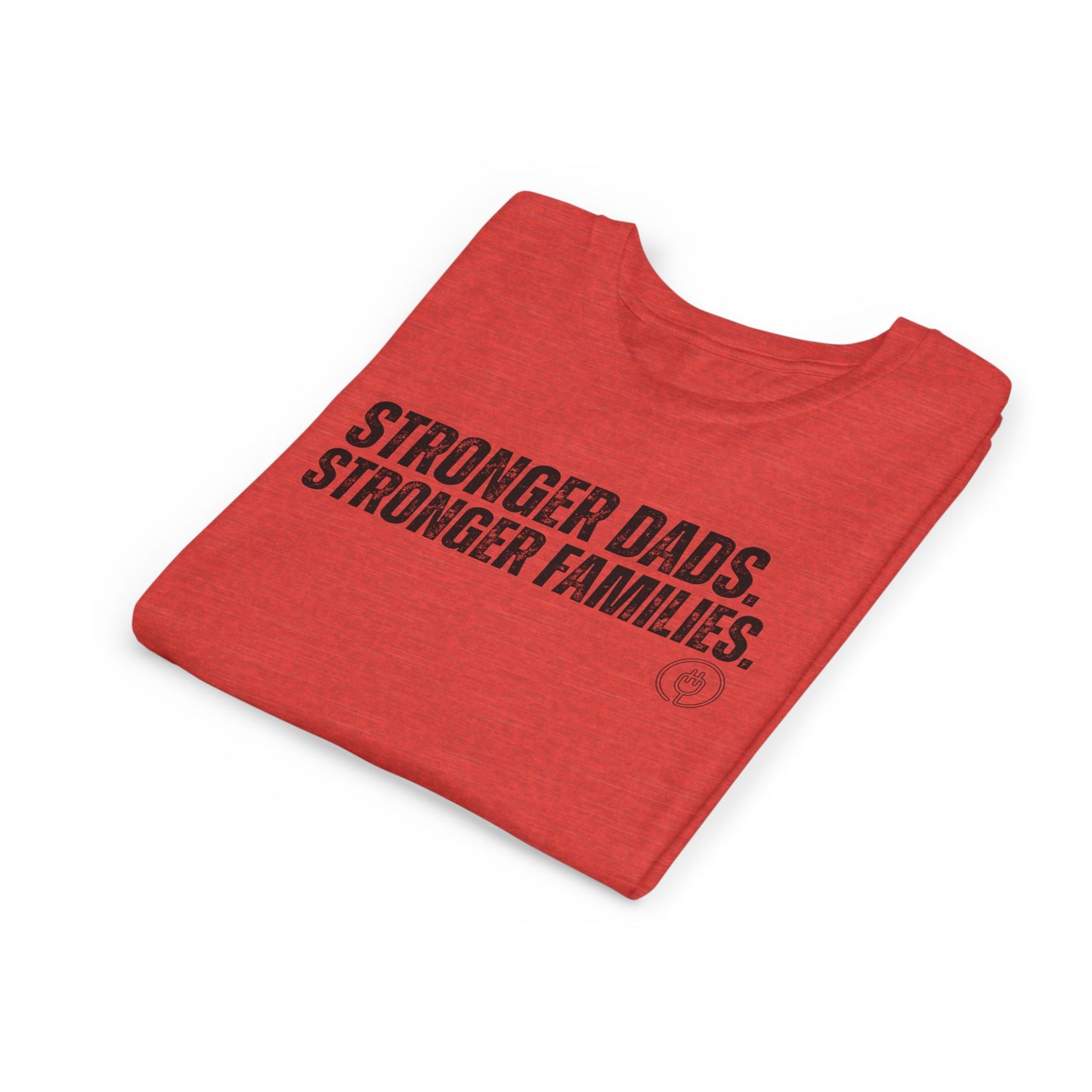 Youth Tee "Stronger Dads. Stronger Families." – Father's Day Kids Shirt