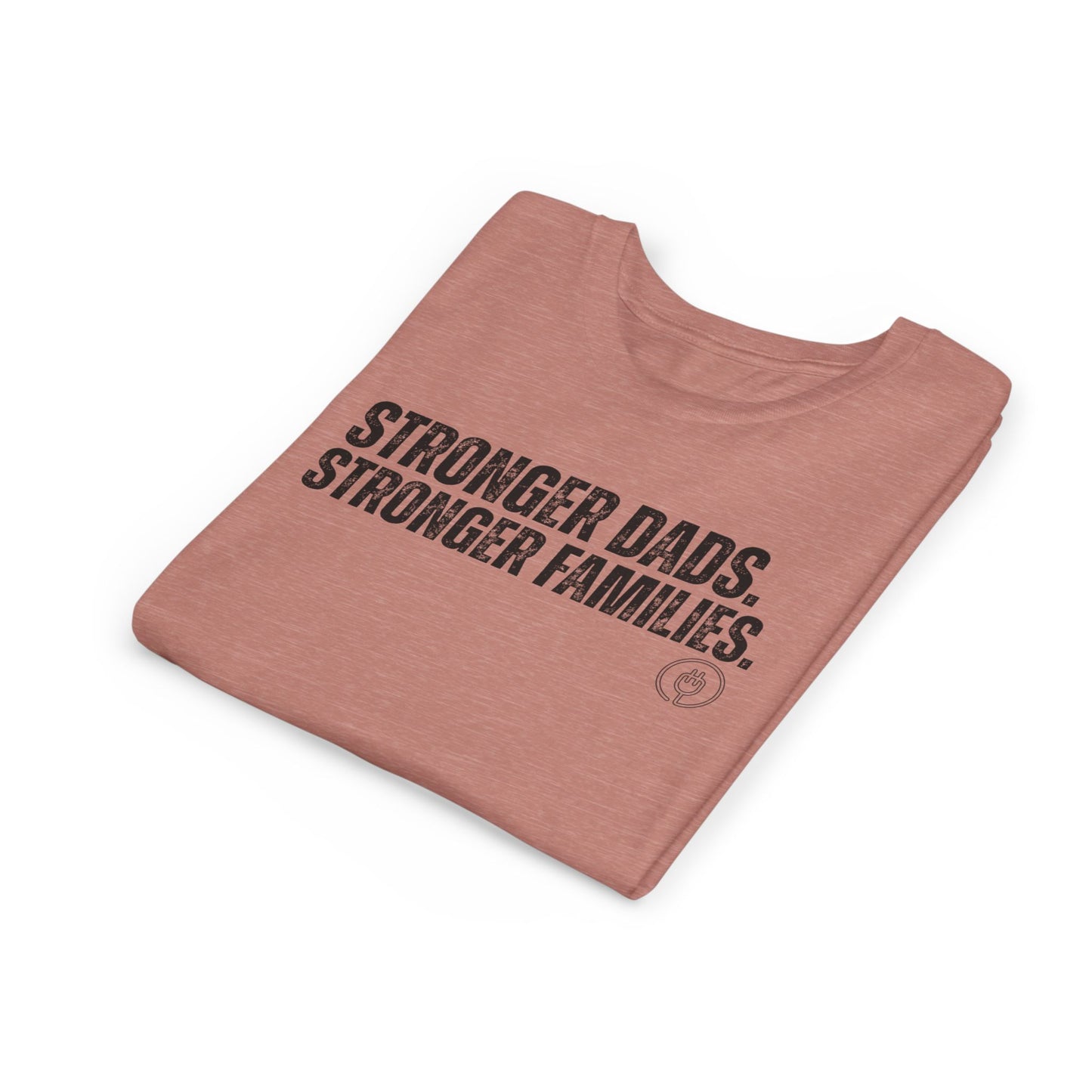 Youth Tee "Stronger Dads. Stronger Families." – Father's Day Kids Shirt