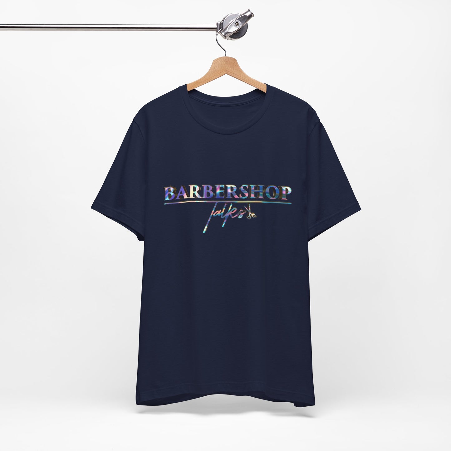 Barbershop Vibes Tee — 'Barbershop Life' Retro Script T-Shirt