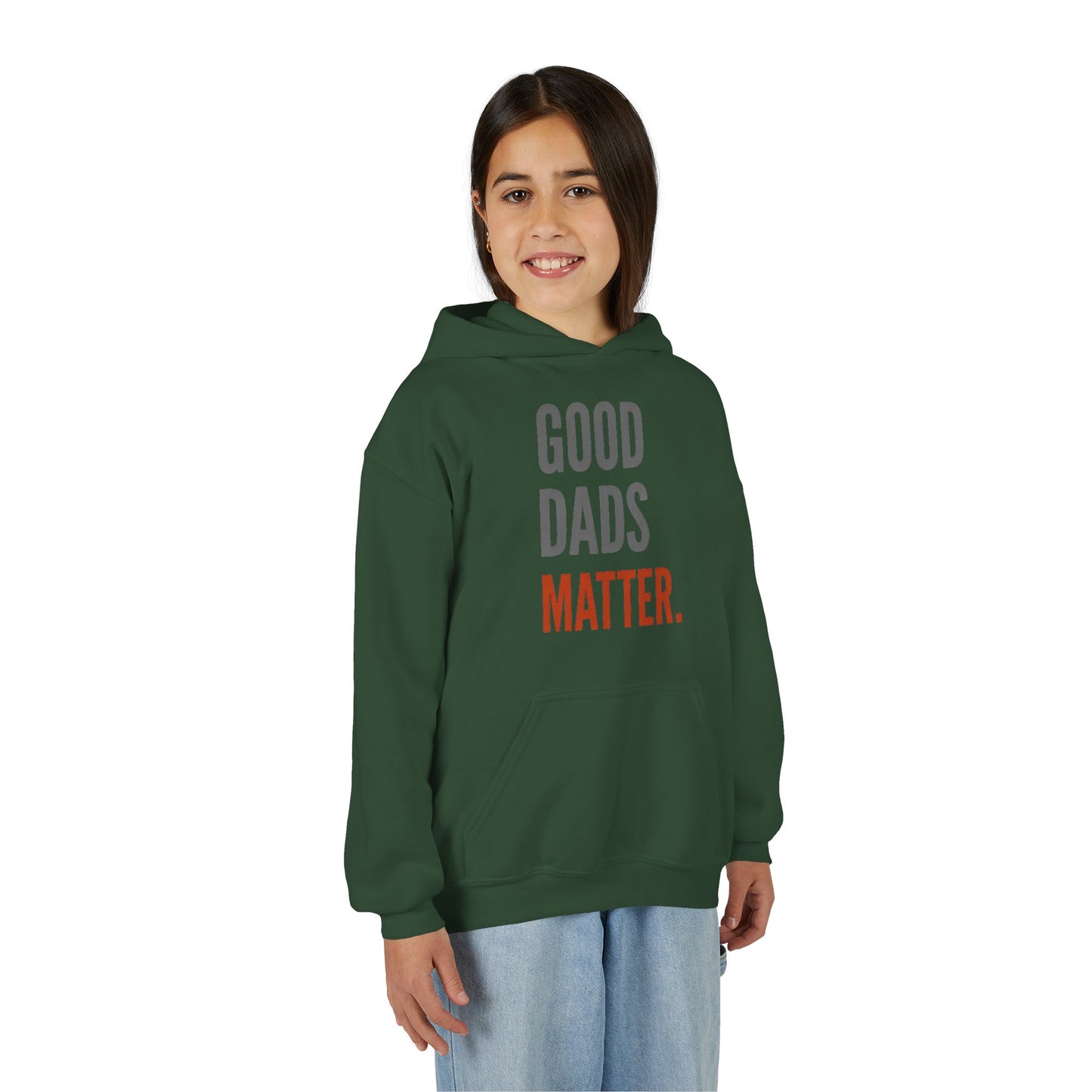 Good Dads Matter Black & Red Youth Hoodie