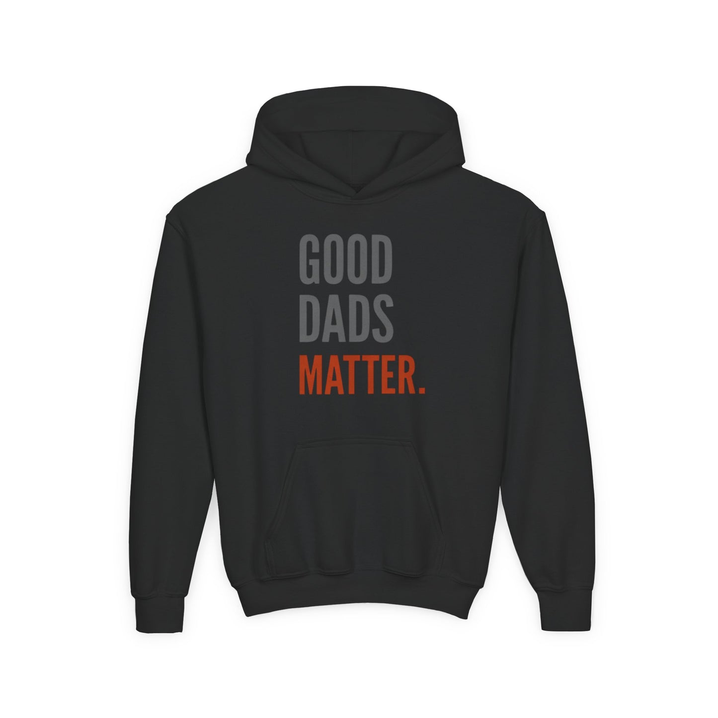 Good Dads Matter Black & Red Youth Hoodie