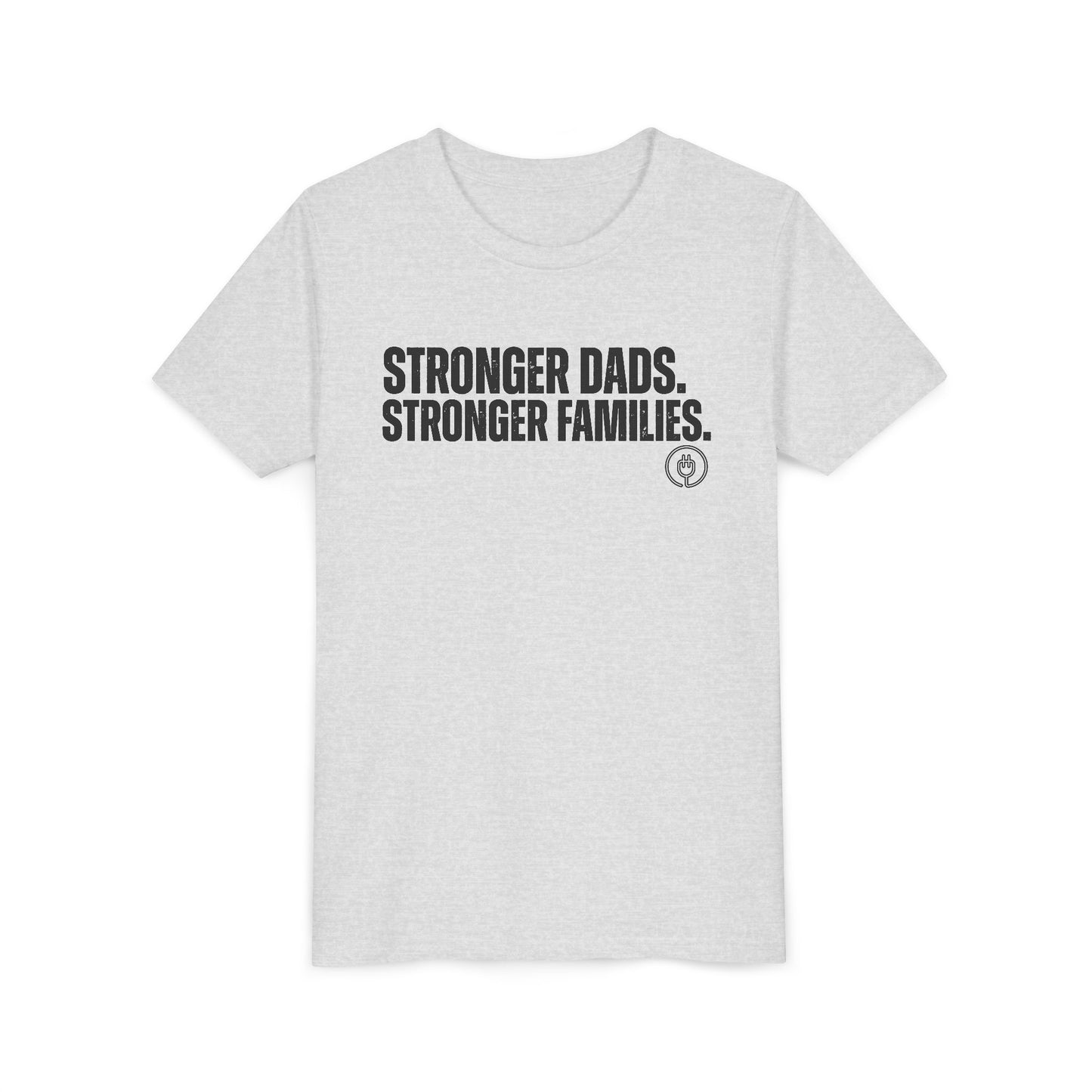 Youth Tee "Stronger Dads. Stronger Families." – Father's Day Kids Shirt