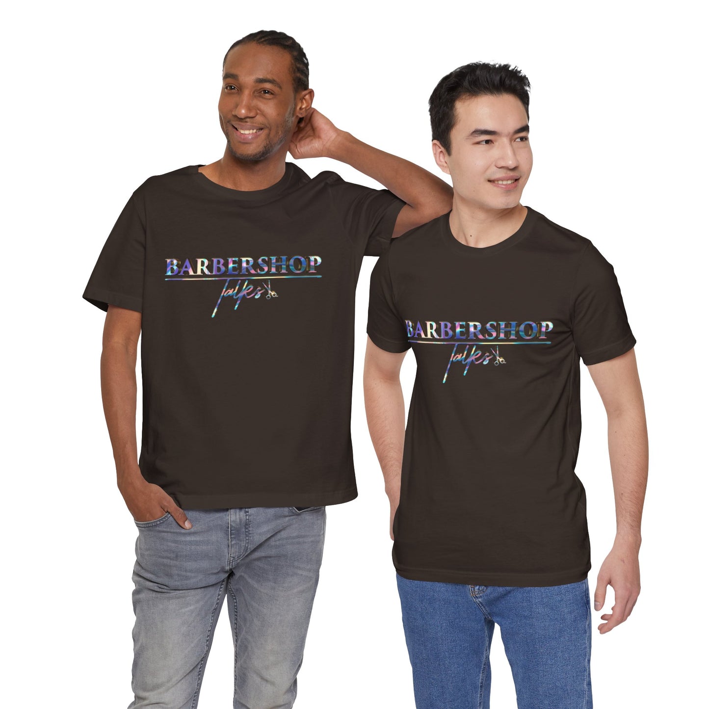 Barbershop Vibes Tee — 'Barbershop Life' Retro Script T-Shirt