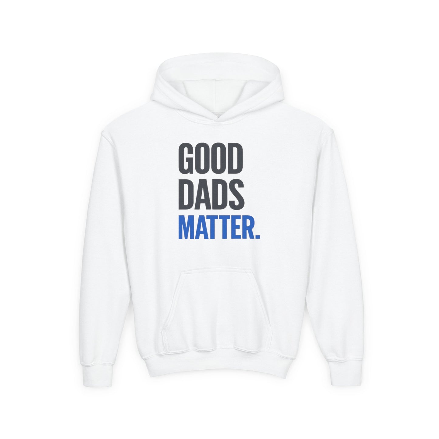 Good Dads Matter Black & Blue Youth Hoodie