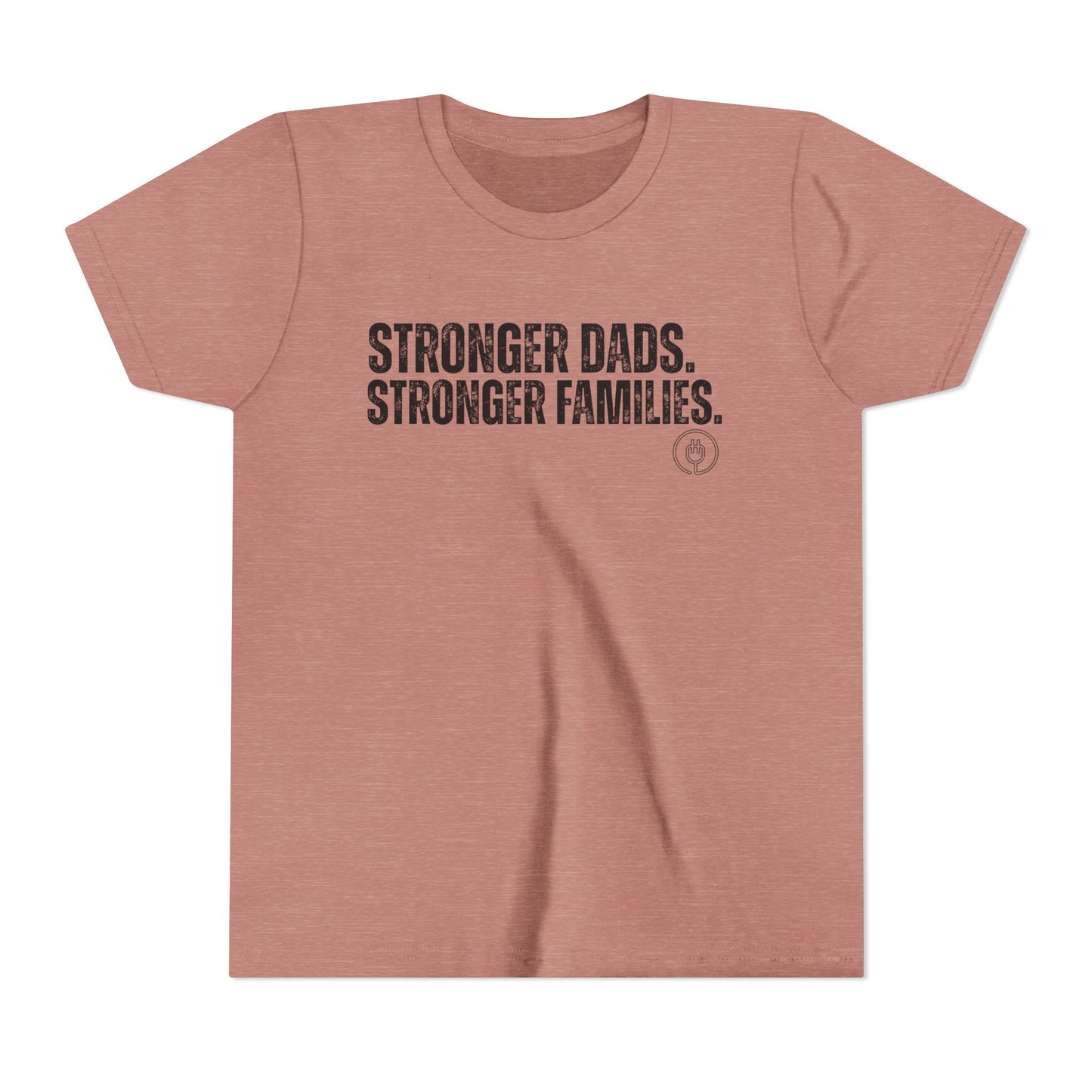 Youth Tee "Stronger Dads. Stronger Families." – Father's Day Kids Shirt