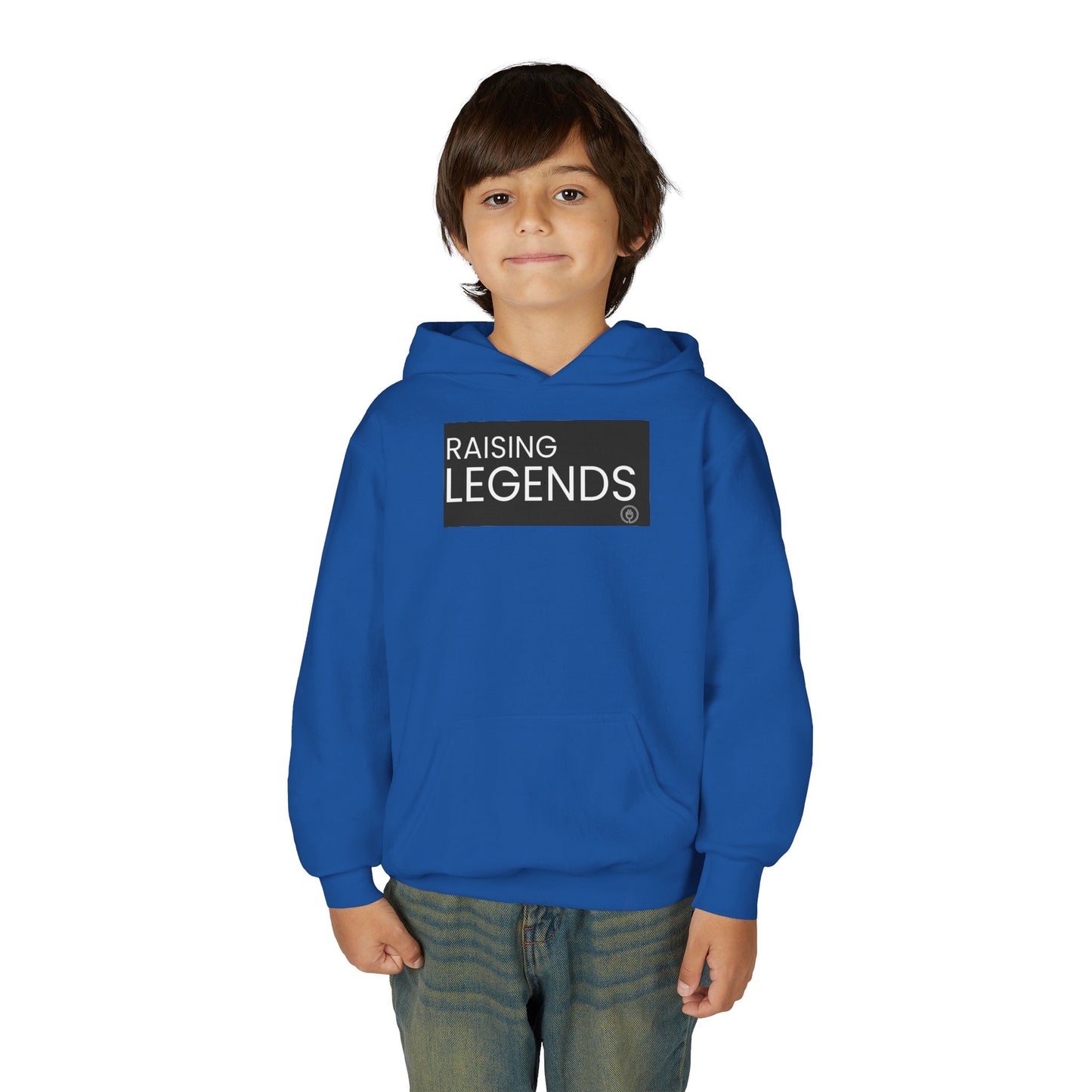 Youth Hoodie — "Raising Legends" Graphic Pullover for Kids