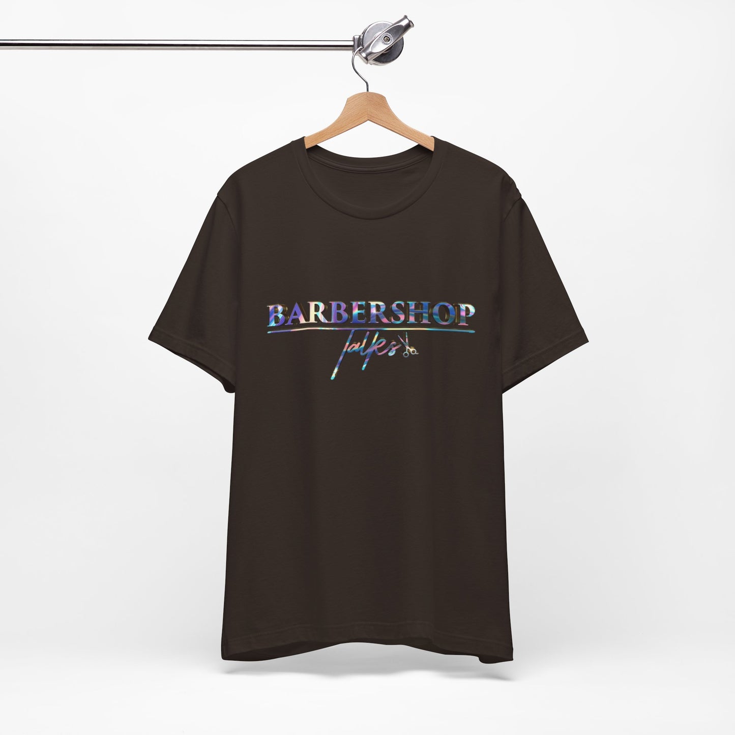 Barbershop Vibes Tee — 'Barbershop Life' Retro Script T-Shirt
