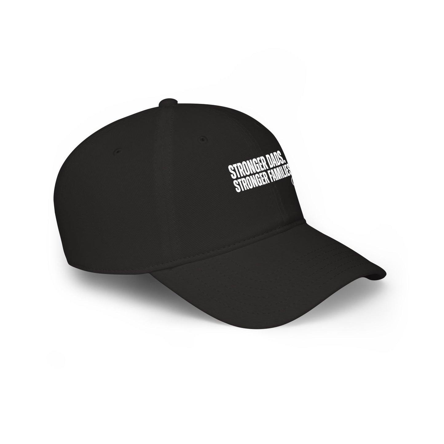 Dad Strength Baseball Cap — "Stronger Dads, Stronger Families." Red Low-Profile Hat