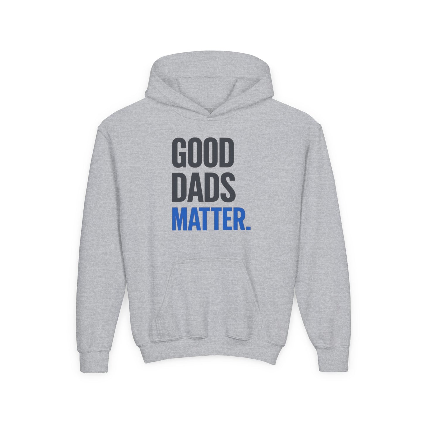 Good Dads Matter Black & Blue Youth Hoodie