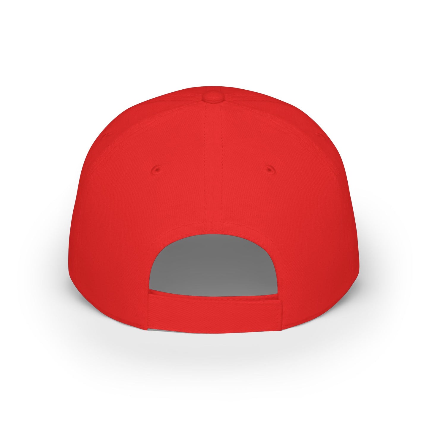 Dad Strength Baseball Cap — "Stronger Dads, Stronger Families." Red Low-Profile Hat