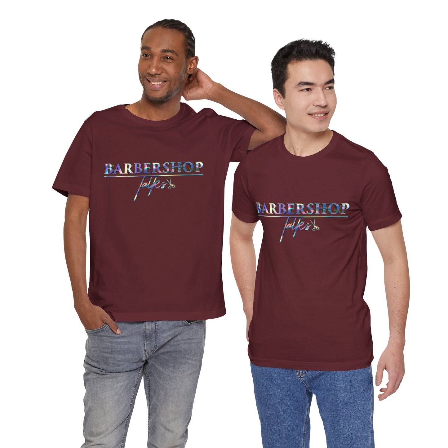 Barbershop Vibes Tee — 'Barbershop Life' Retro Script T-Shirt