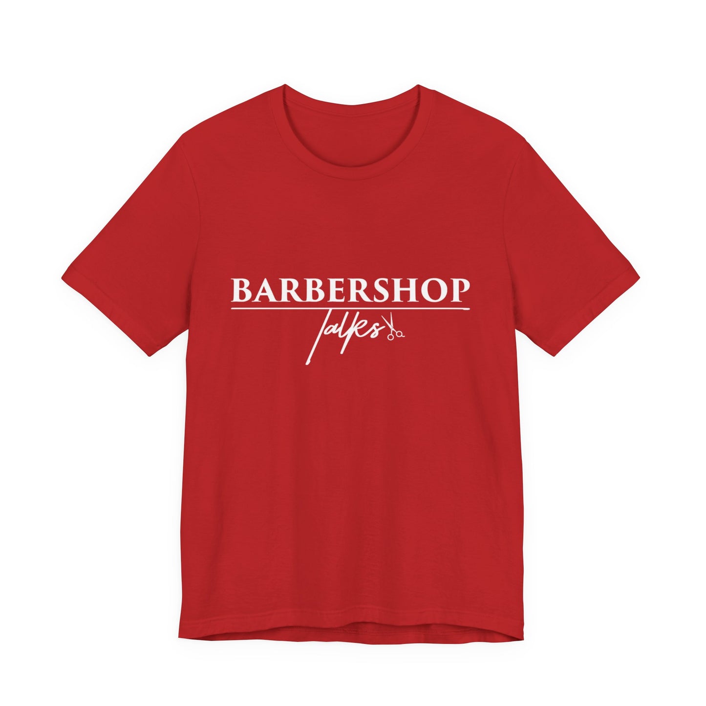 Barbershop Talk Tee — Casual Barber Shop Graphic T-Shirt