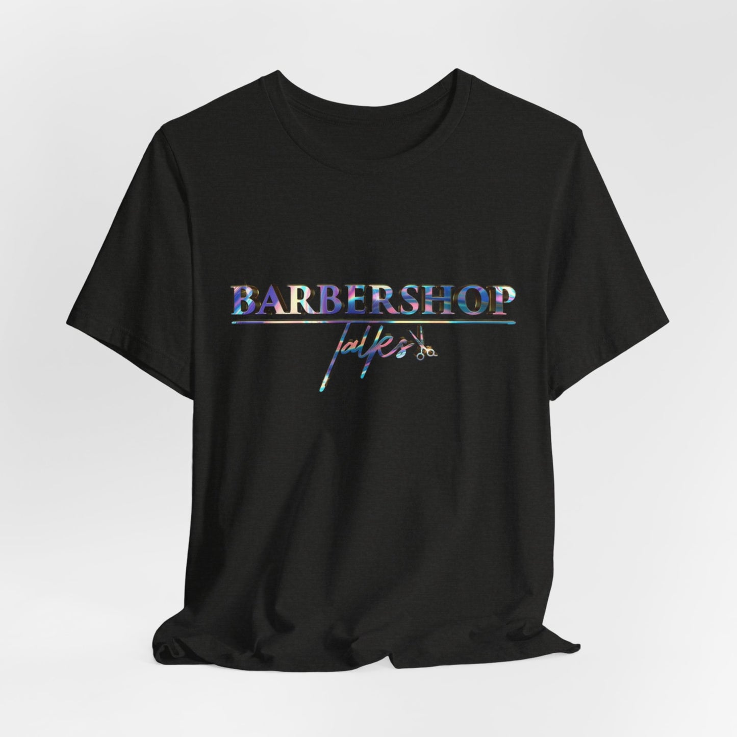 Barbershop Vibes Tee — 'Barbershop Life' Retro Script T-Shirt
