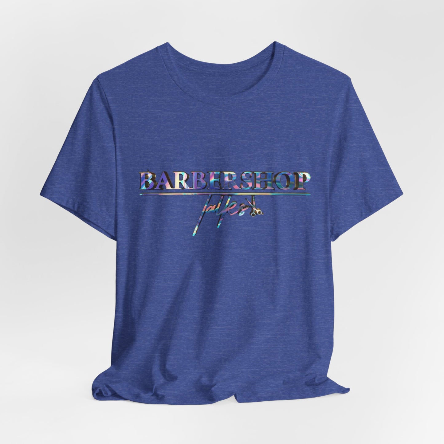 Barbershop Vibes Tee — 'Barbershop Life' Retro Script T-Shirt