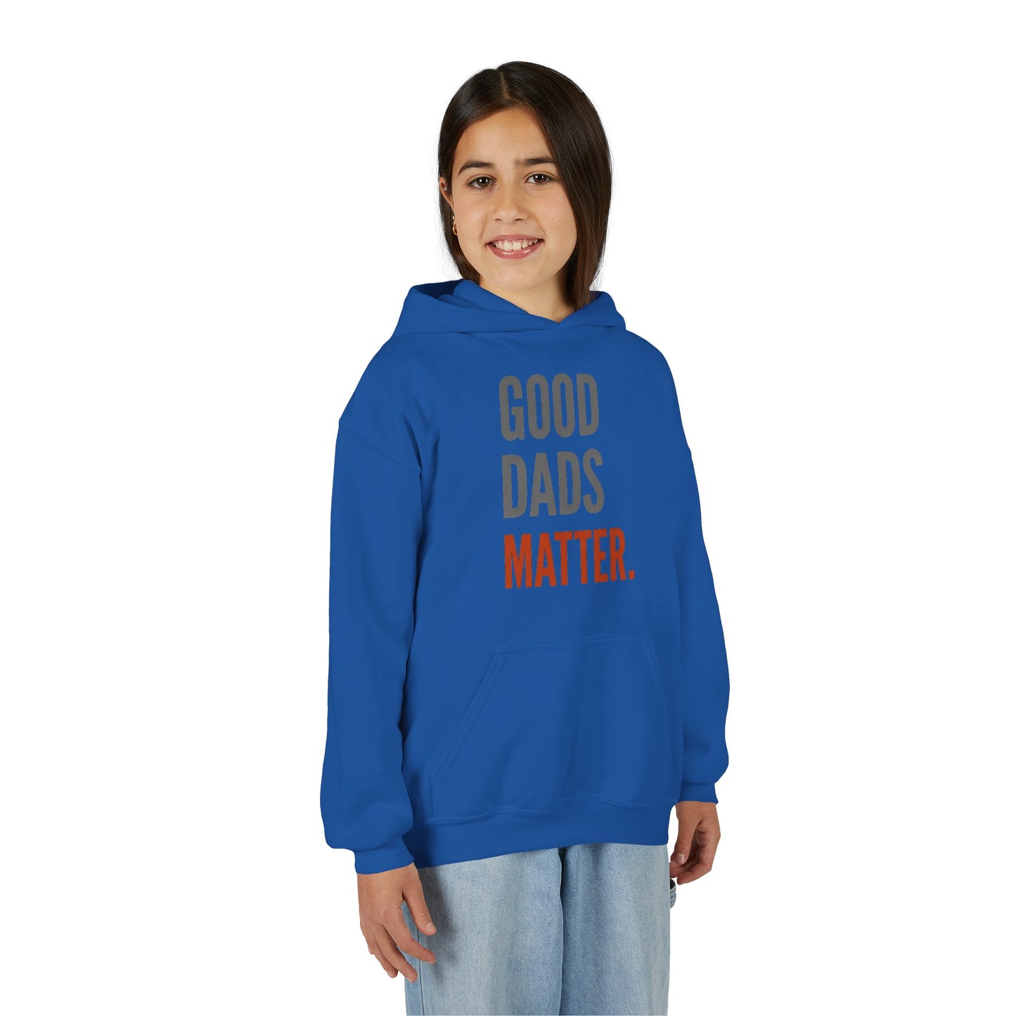 Good Dads Matter Black & Red Youth Hoodie
