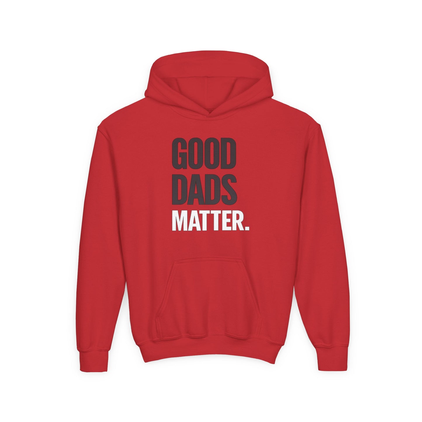 Good Dads Matter. Black and White Youth Hoodie