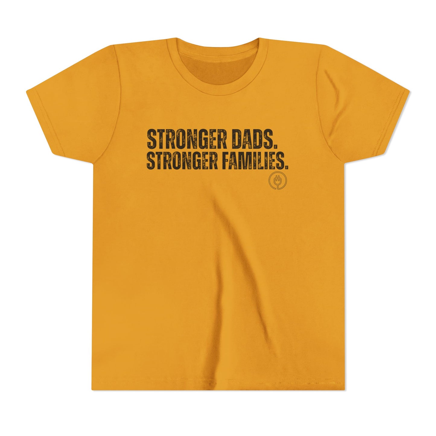 Youth Tee "Stronger Dads. Stronger Families." – Father's Day Kids Shirt