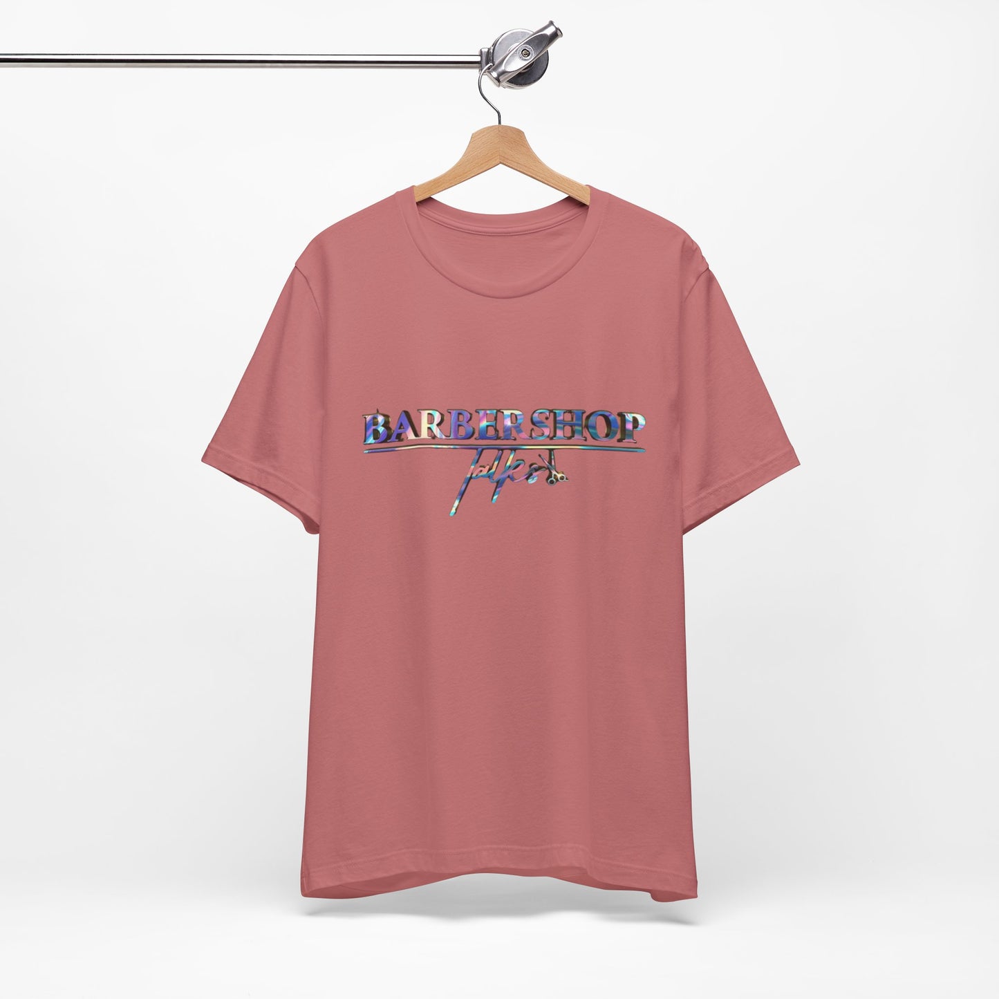 Barbershop Vibes Tee — 'Barbershop Life' Retro Script T-Shirt