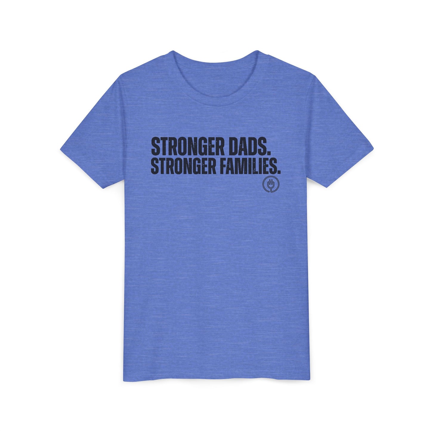Youth Tee "Stronger Dads. Stronger Families." – Father's Day Kids Shirt