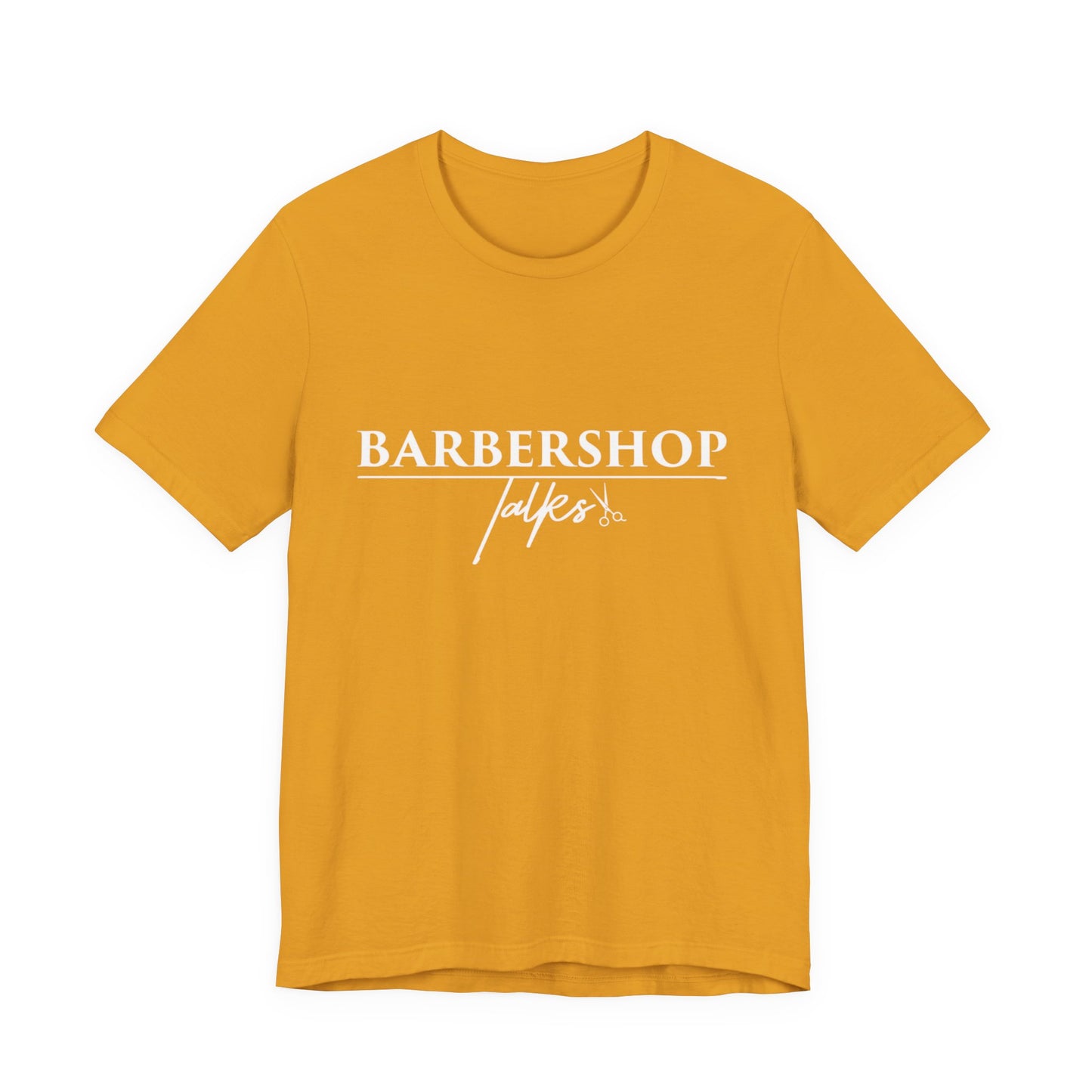 Barbershop Talk Tee — Casual Barber Shop Graphic T-Shirt