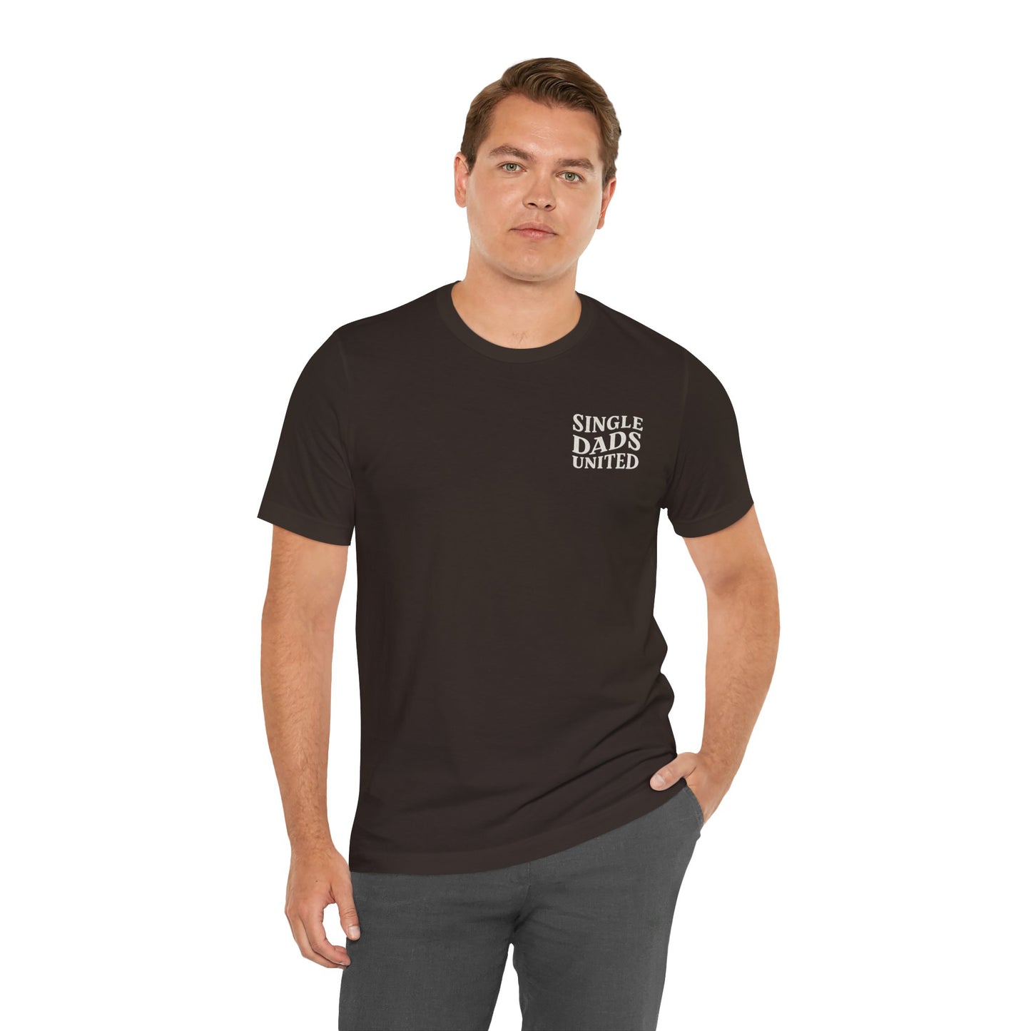 Single Dads United Tee — Casual Supportive Fathers T-Shirt