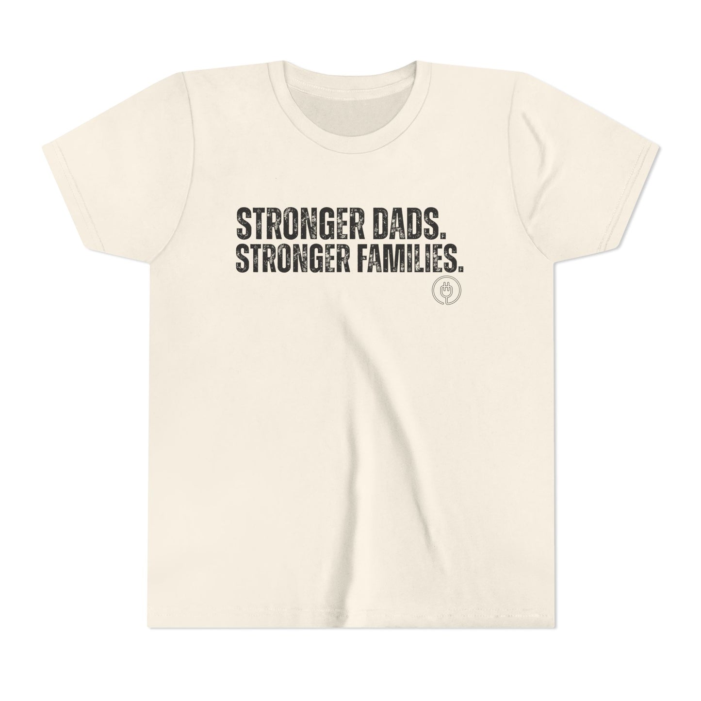 Youth Tee "Stronger Dads. Stronger Families." – Father's Day Kids Shirt