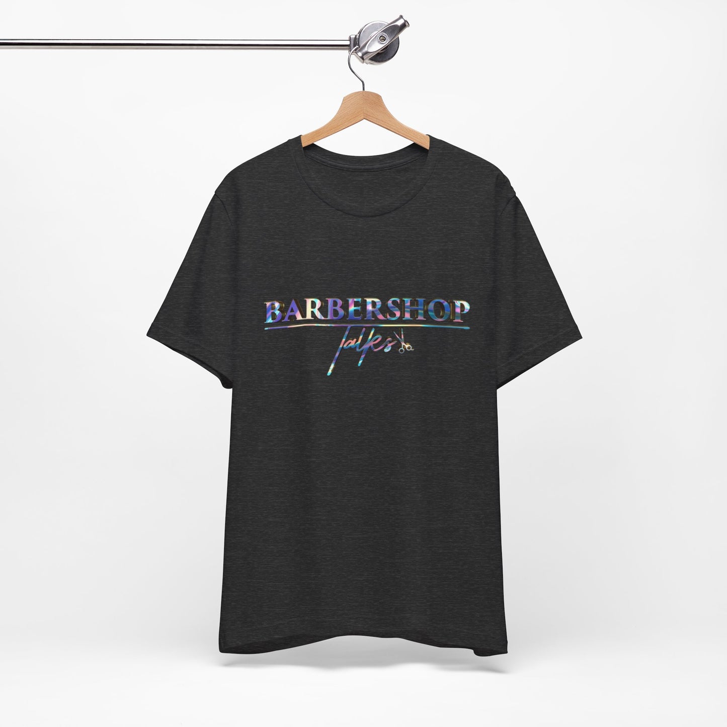 Barbershop Vibes Tee — 'Barbershop Life' Retro Script T-Shirt