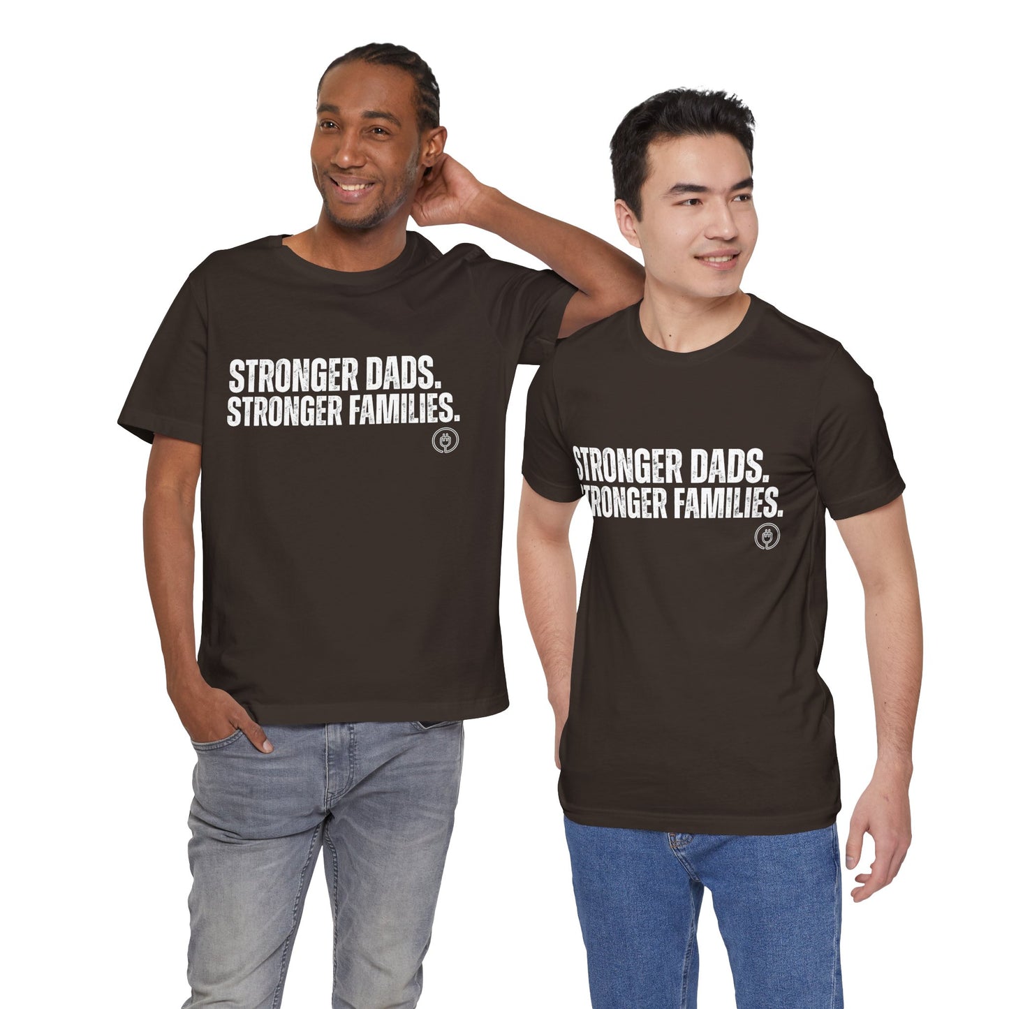 Strong Fathers Tee — "Stronger Dads. Stronger Families." Patriotic Family Pride T‑Shirt