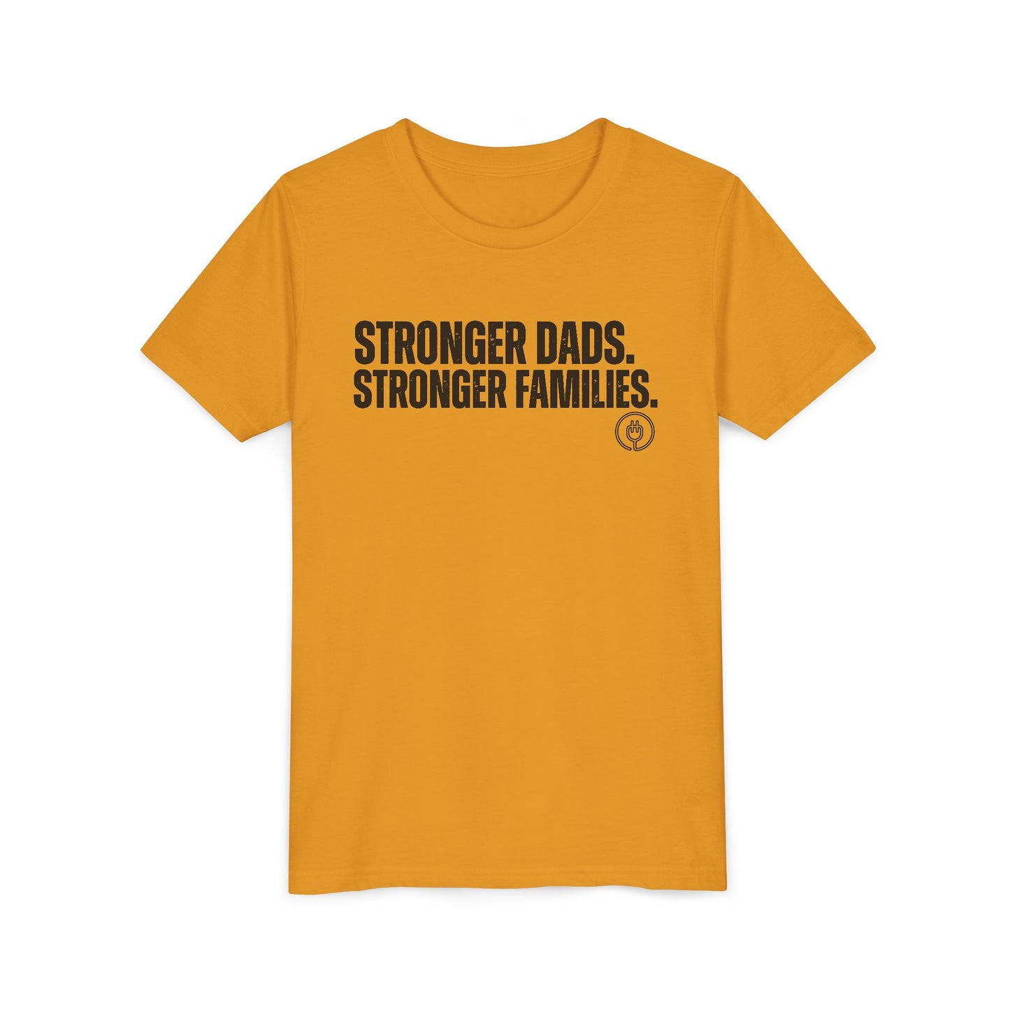Youth Tee "Stronger Dads. Stronger Families." – Father's Day Kids Shirt