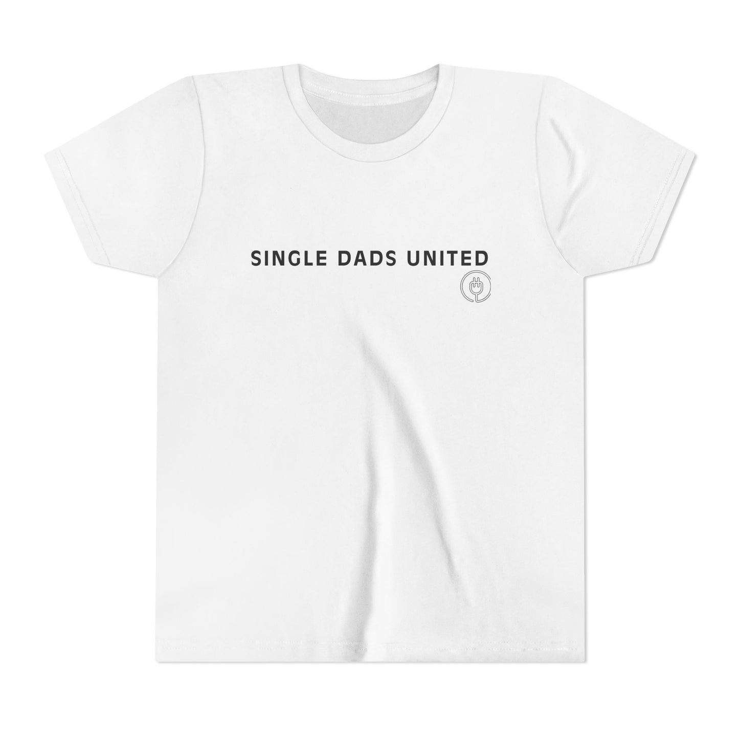 Youth Tee — "Single Dad's United" Kids Shirt (Father’s Day, New Single Dad Gift)