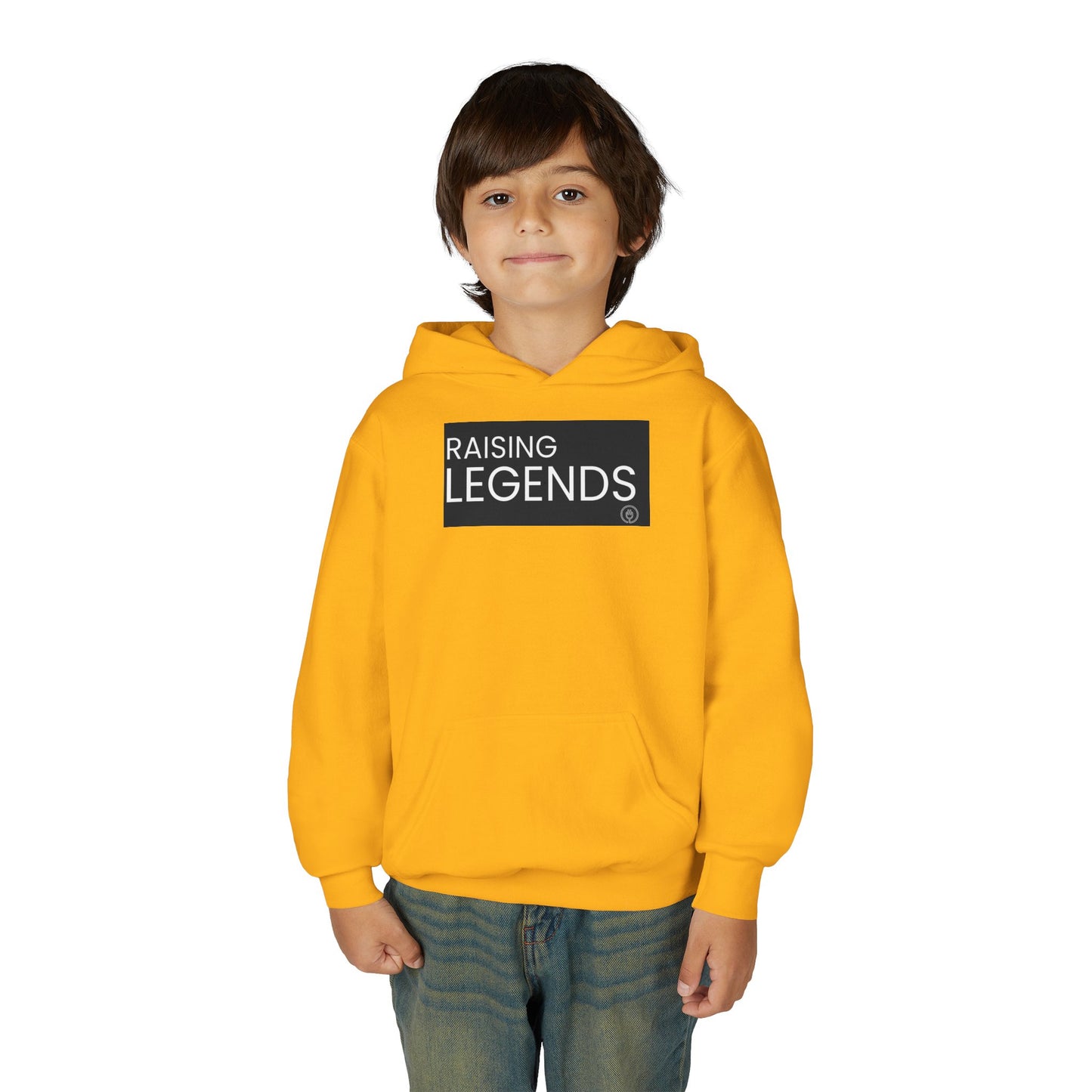 Youth Hoodie — "Raising Legends" Graphic Pullover for Kids