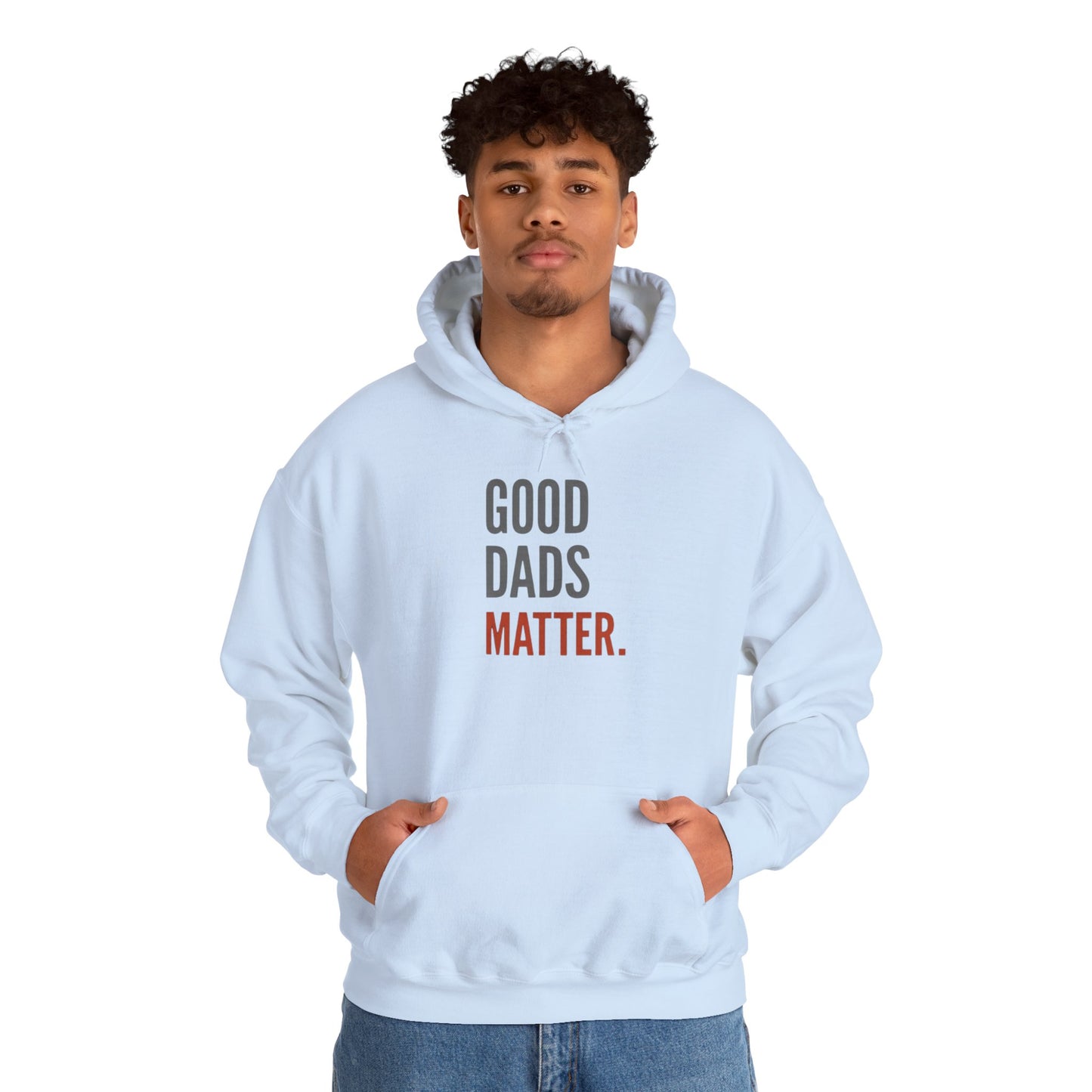 Good Dads Matter Black & Red Adult Hoodie