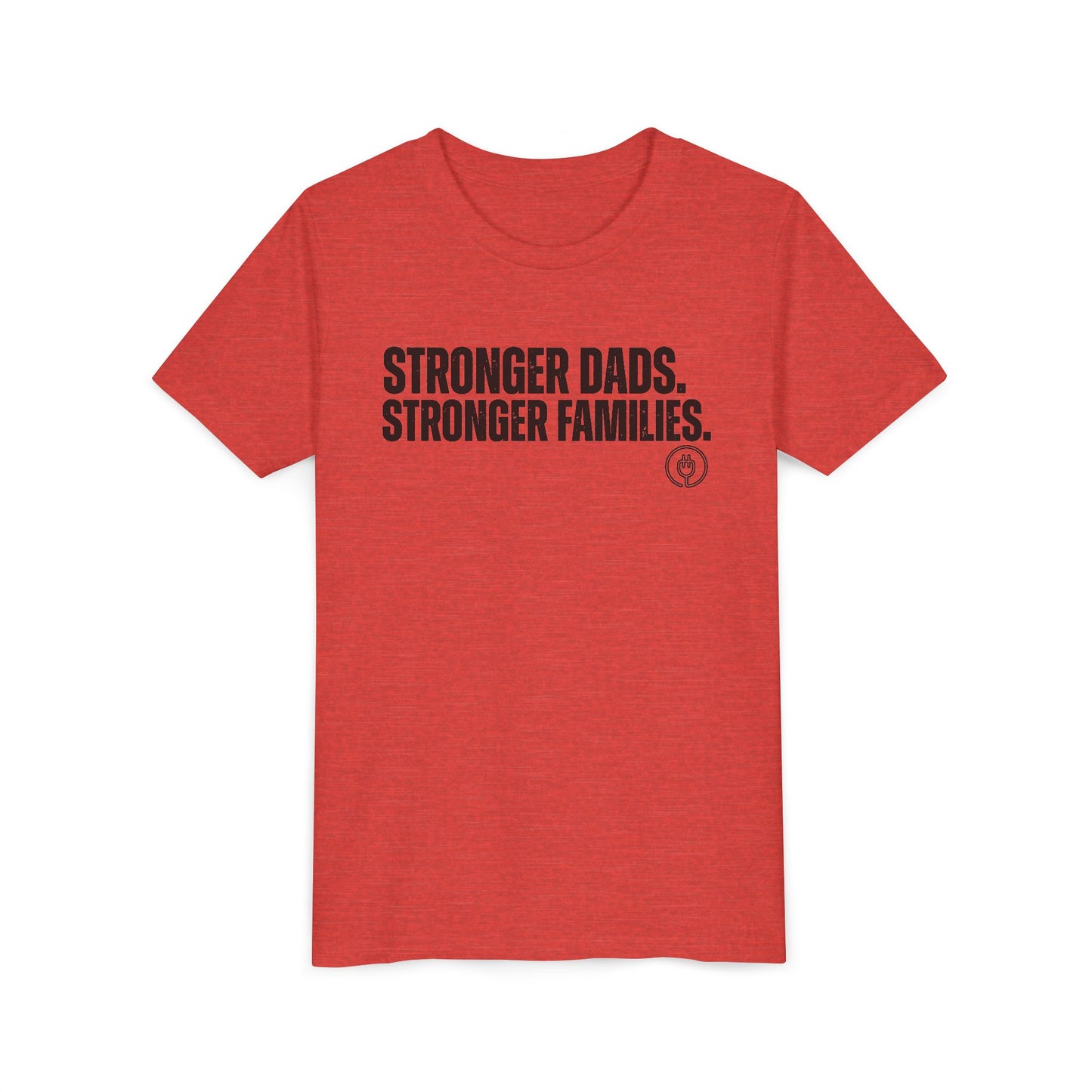 Youth Tee "Stronger Dads. Stronger Families." – Father's Day Kids Shirt