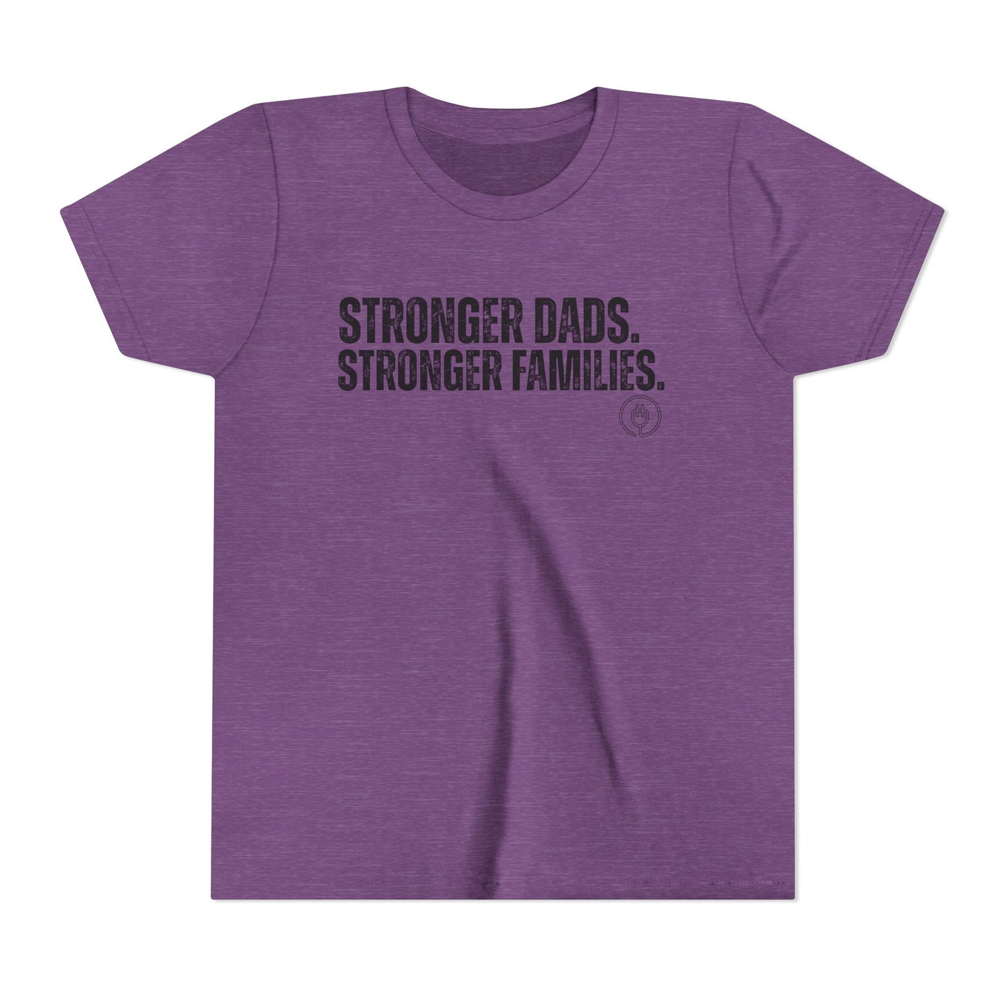 Youth Tee "Stronger Dads. Stronger Families." – Father's Day Kids Shirt
