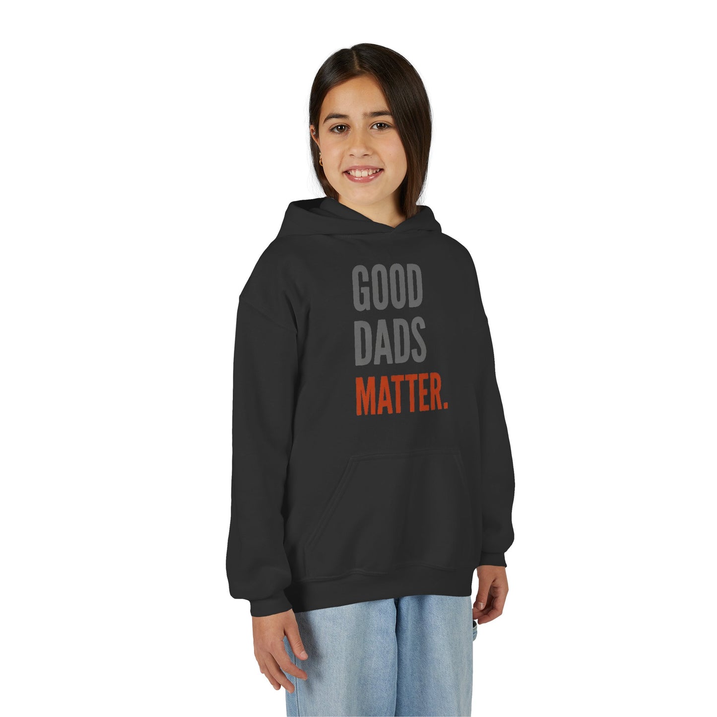 Good Dads Matter Black & Red Youth Hoodie