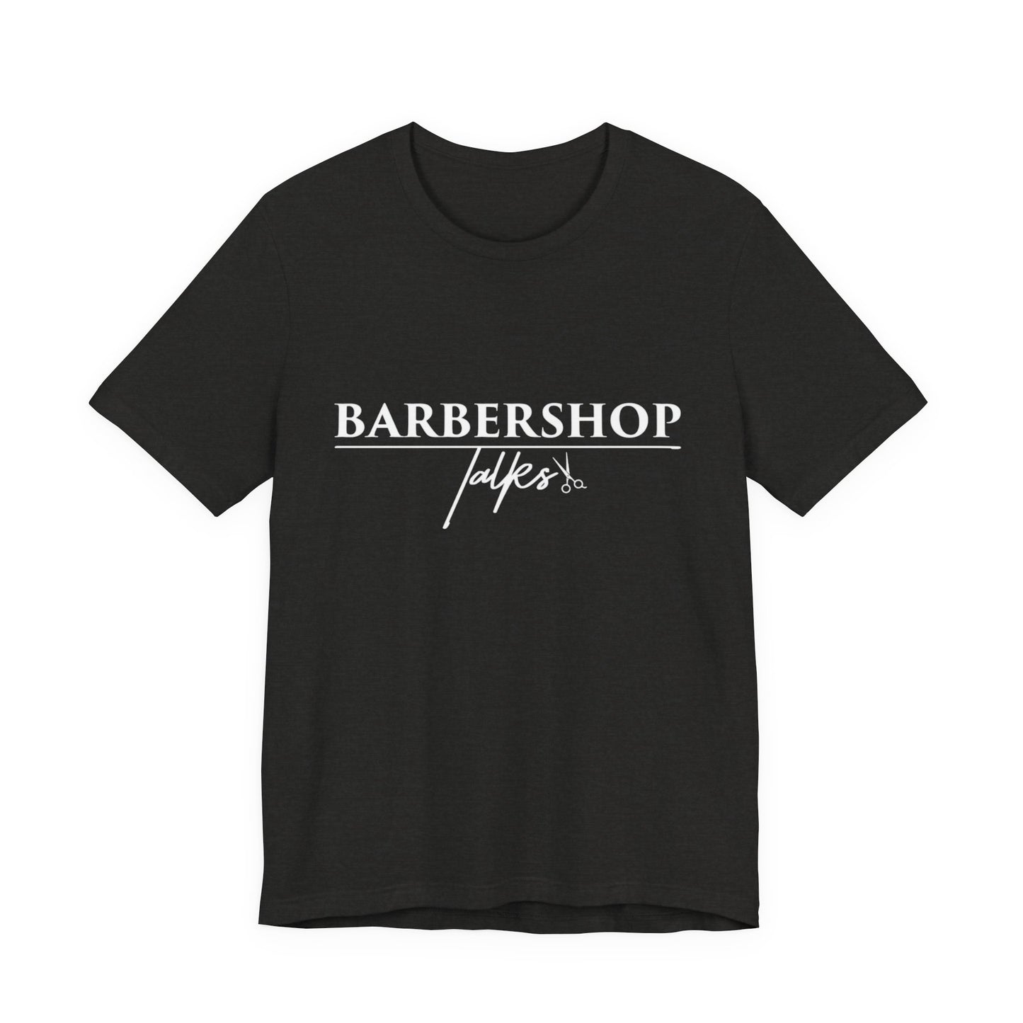Barbershop Talk Tee — Casual Barber Shop Graphic T-Shirt